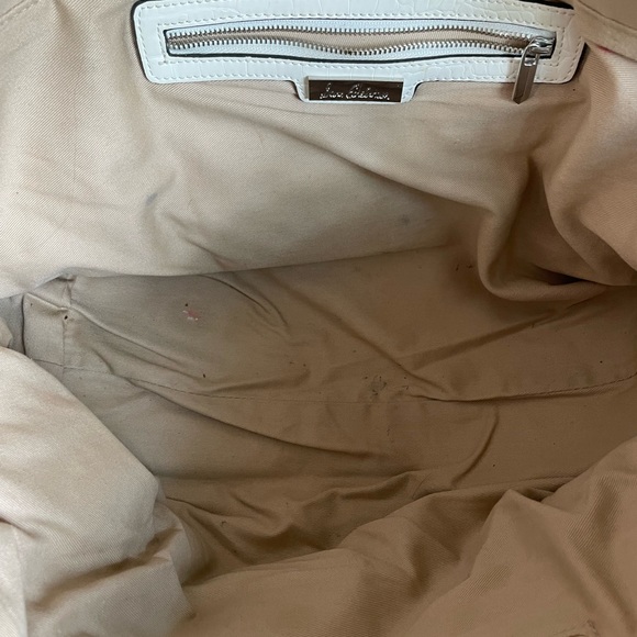 Sam Edelman Darcy Bag. Large carpet purse with bamboo handles & leather tassel - Picture 3 of 8